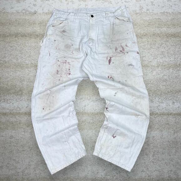 Dickies White Cargo Pants for Men - Picture 2 of 4